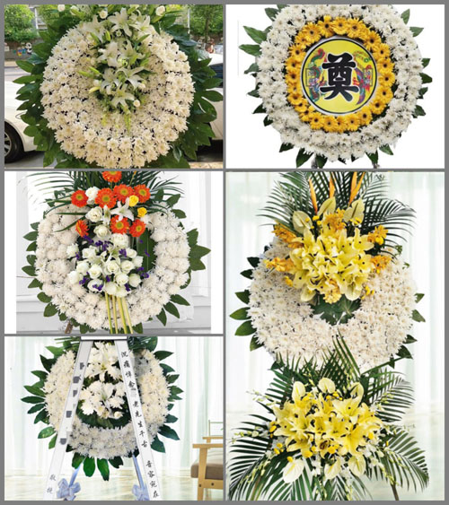浙江省宁波江北区洪塘街道大郎家村花圈速递